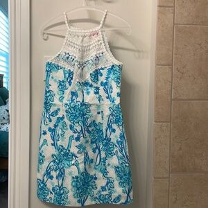 Lily Pulitzer Blue Floral Dress. Size 2